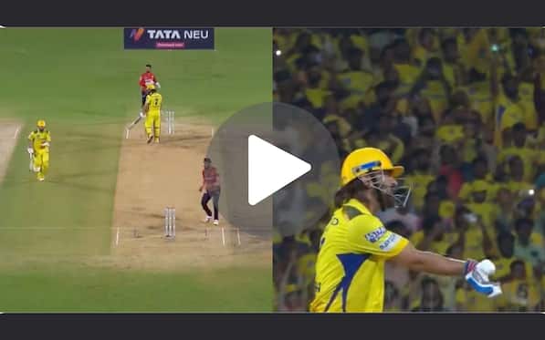 [Watch] MS Dhoni 'Denies The Single' To Mitchell While Struggling In 20th Over Vs PBKS